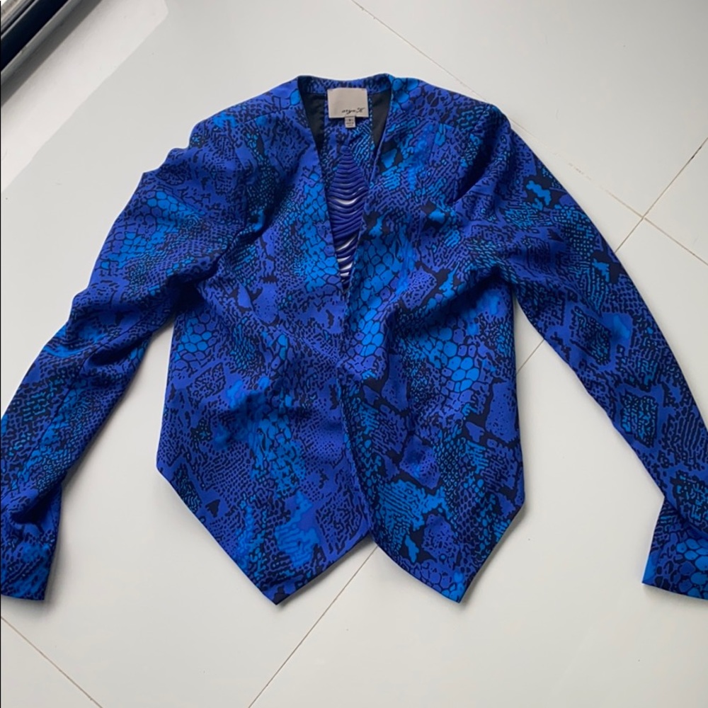 Snake print blazer